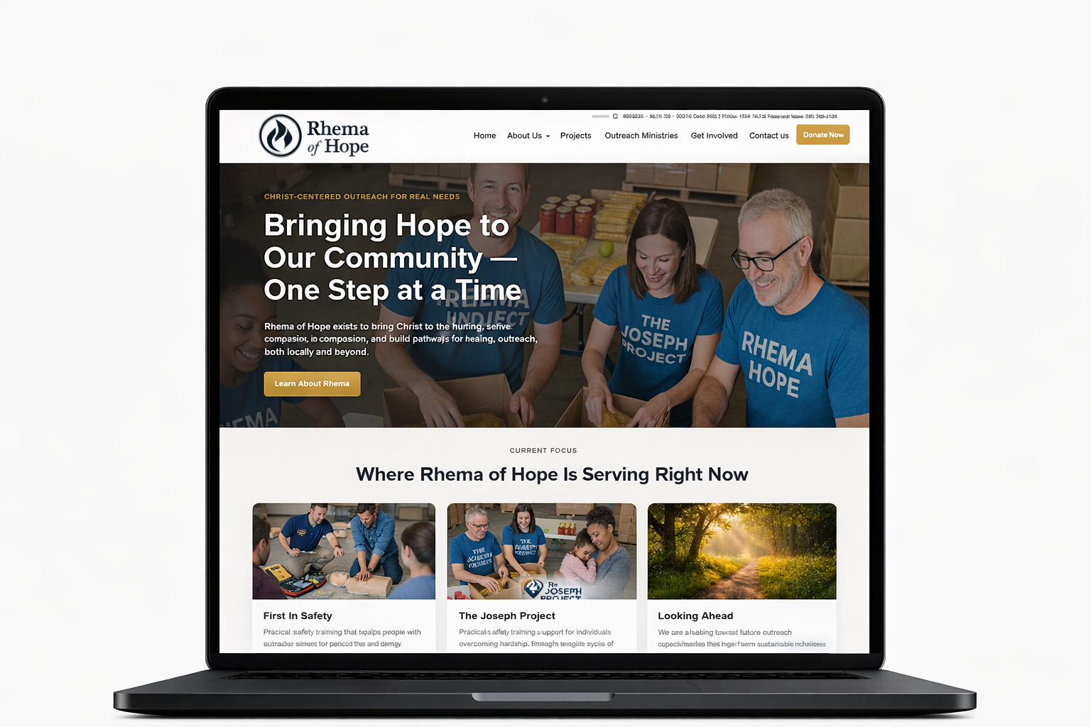 Rhema of Hope website preview